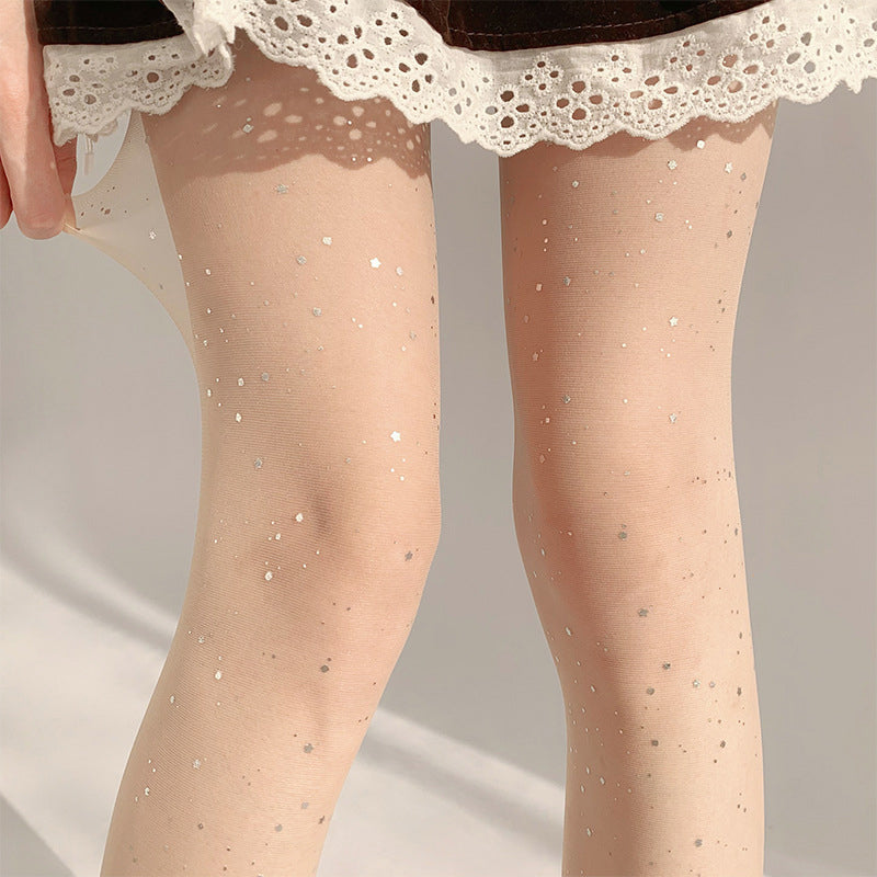 💥Kaufe 1 und erhalte 1 gratis💕Damenmode Sexy Glitzer Paillettenstrümpfe✨