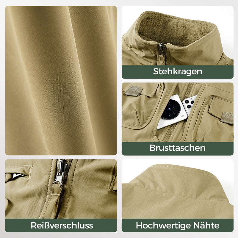 😎✨Gefütterte Wendeweste mit mehreren Taschen für Herren und Damen