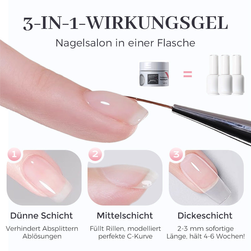 🎉Kaufen Sie 3 und erhalten Sie 5 gratis💅3-in-1 Mehrzweck-Nagelbasisgel mit hoher Transparenz