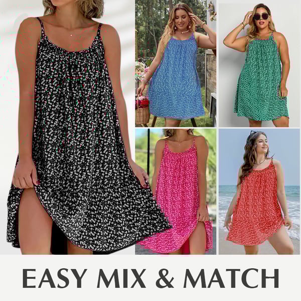 🌸🔥2025 NEW Sonderverkauf 50% OFF💃Bedrucktes Camisole-Kleid mit Blumenmuster