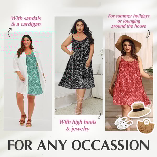 🌸🔥2025 NEW Sonderverkauf 50% OFF💃Bedrucktes Camisole-Kleid mit Blumenmuster