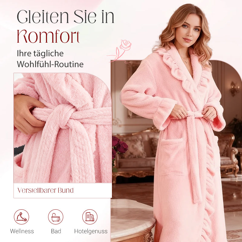 ⏳Zeitlich begrenztes Sonderangebot⏰Weicher flauschiger Bademantel 🧖♀️ – Hautfreundlicher Stoff, wohlige Wärme nach dem Duschen