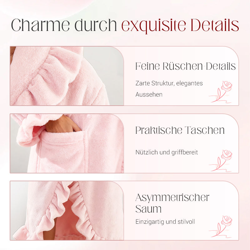 ⏳Zeitlich begrenztes Sonderangebot⏰Weicher flauschiger Bademantel 🧖♀️ – Hautfreundlicher Stoff, wohlige Wärme nach dem Duschen