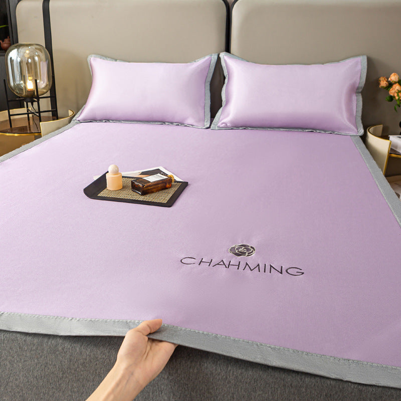 Leichte Luxus-Kühlmatte & Kissenbezug Bettwäscheset