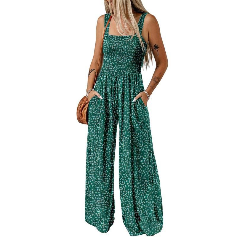 💕50% Rabatt🦋 Lässiger, ärmelloser Overall mit Aufdruck für Damen💕