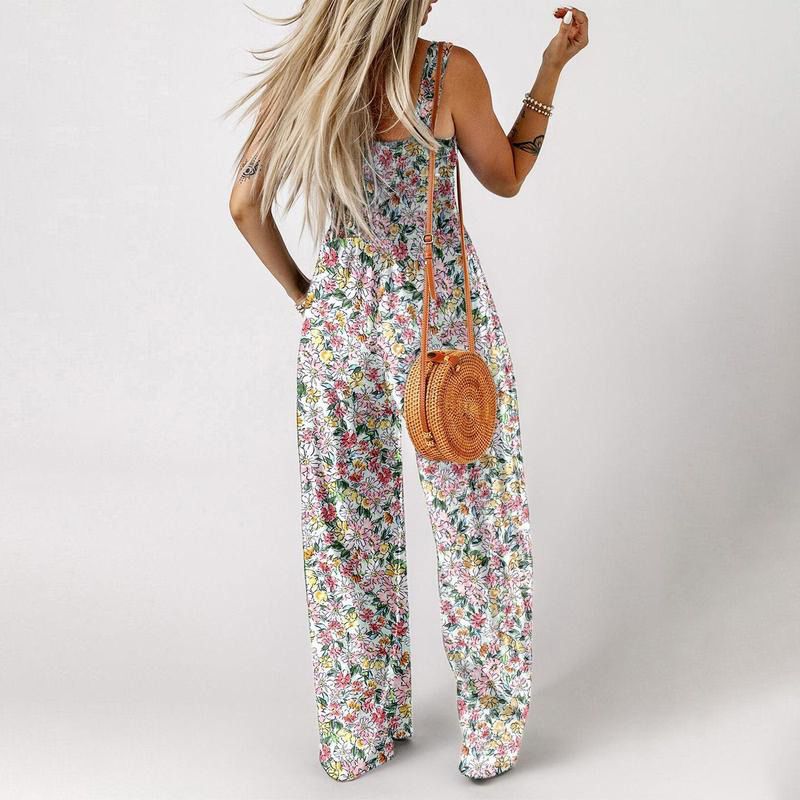 💕50% Rabatt🦋 Lässiger, ärmelloser Overall mit Aufdruck für Damen💕