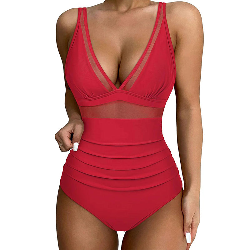 🌷Treffen Sie den Sommer 50% Rabatt🏝️Mesh Tummy Control Badeanzug