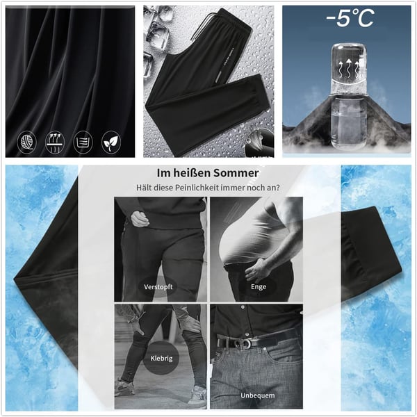 đ 50% RABATT! đ Leichte Eis-Seide Sporthose fĂŒr Herren â Atmungsaktiv, KĂŒhlend & Perfekt fĂŒr den Alltag âïž