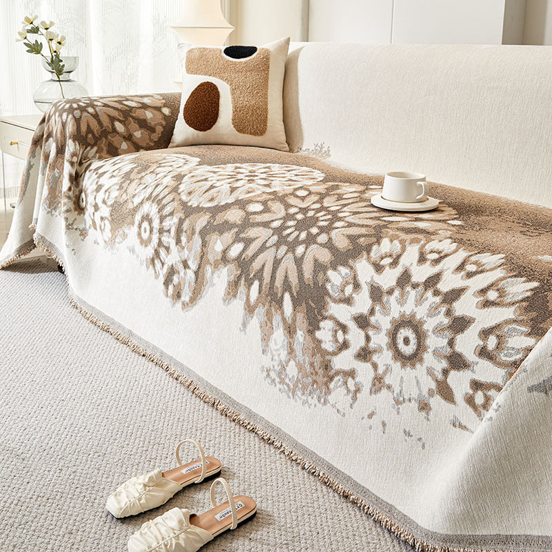 💥💖Elegante Sofabezüge aus Chenille mit Quasten, die Katzenkratzer abhalten