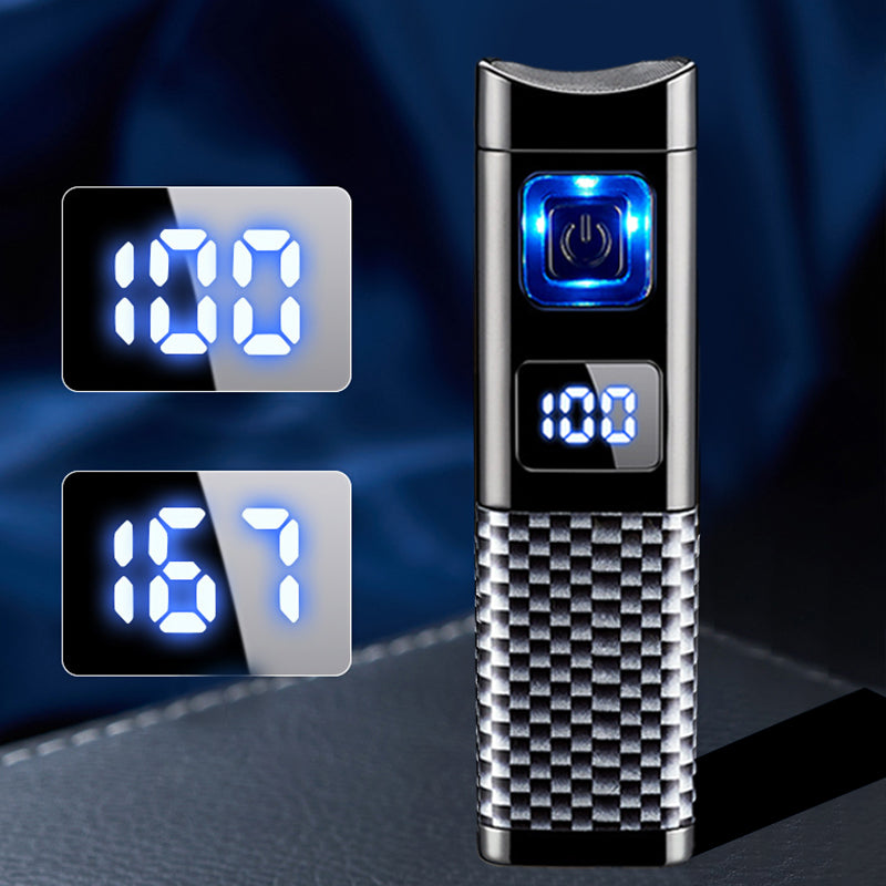 2025 Neues Design✨🔥Wiederaufladbares & nachfüllbares Zigarrenfeuerzeug mit LED-Anzeige