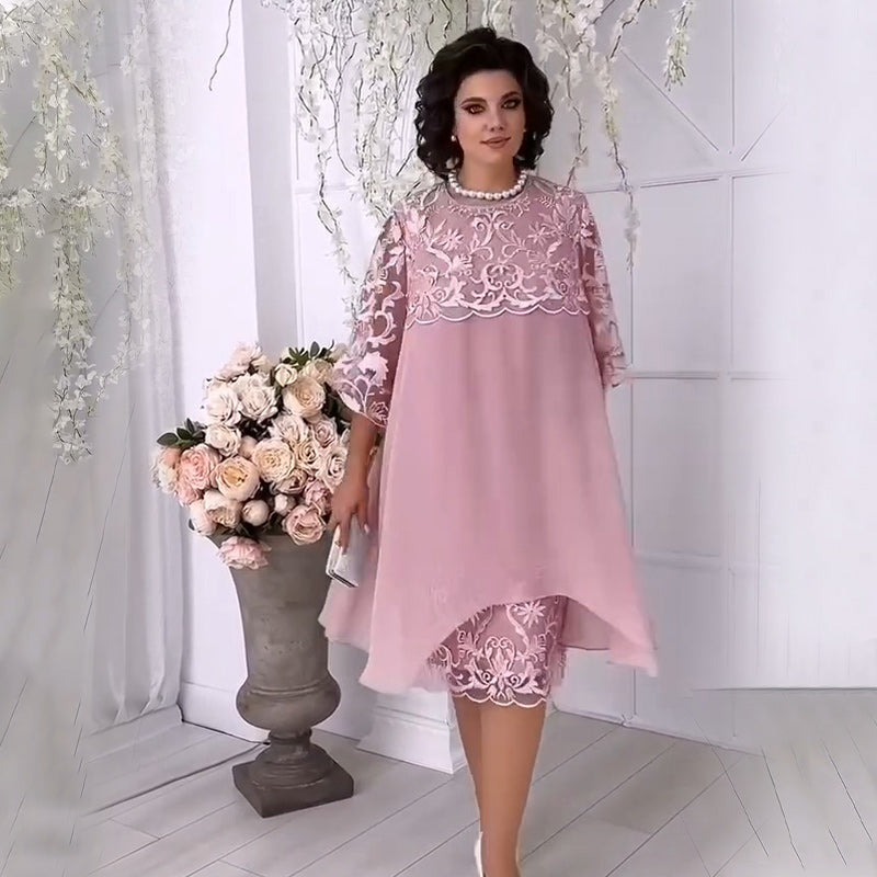 2025 Neue Produkte Rabatt💃🌟Transparentes Spitzenkleid in Layering-Optik🌟