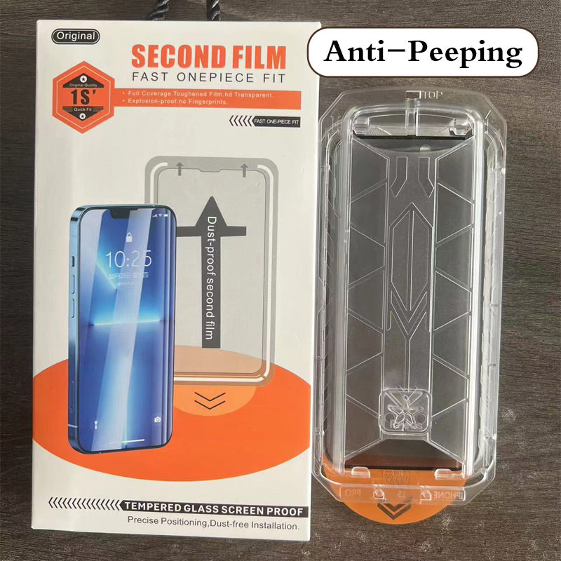 ⏳Begrenzte Zeit 28% Rabatt💥HD/Anti-Peeping Stoßfestes, staubdichtes und Anti-Fingerabdruck-Displayschutzset