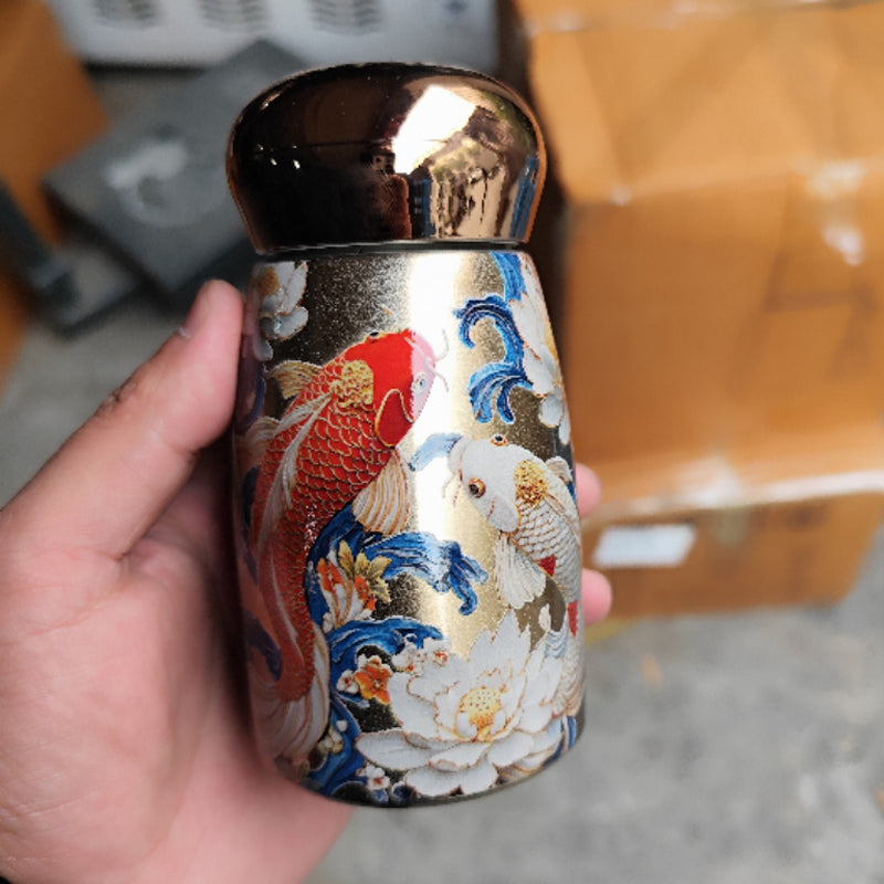 💦🎁Tragbarer intelligenter Isolierbecher im Vintage-Stil