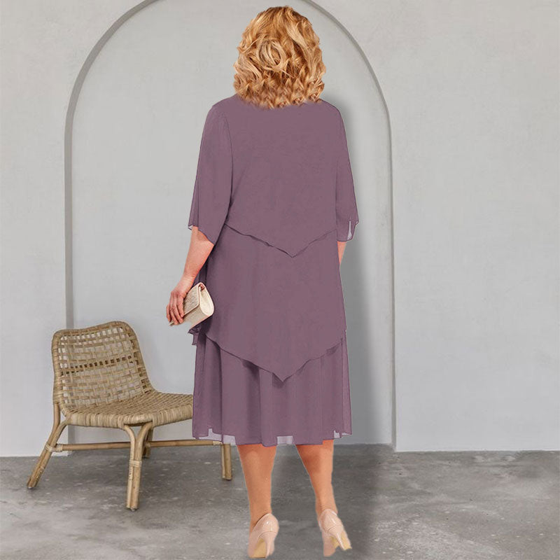 👗50% Rabatt🔥Midikleid im Lagenlook Plus Size