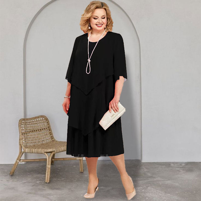 👗50% Rabatt🔥Midikleid im Lagenlook Plus Size