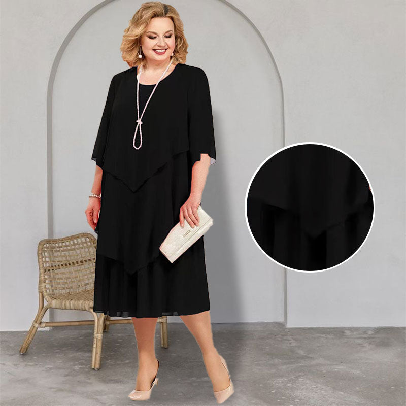 👗50% Rabatt🔥Midikleid im Lagenlook Plus Size