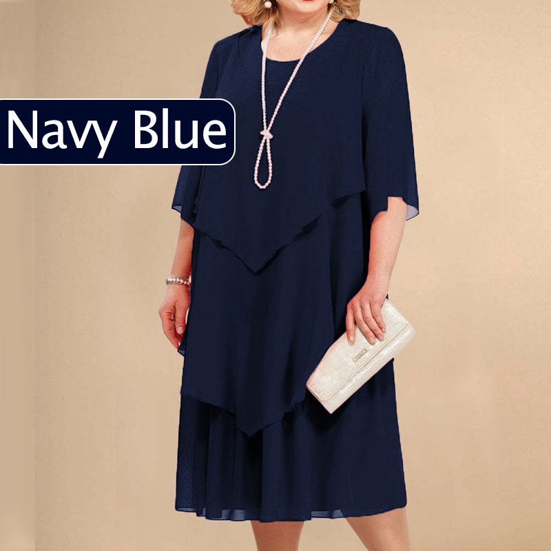 👗50% Rabatt🔥Midikleid im Lagenlook Plus Size
