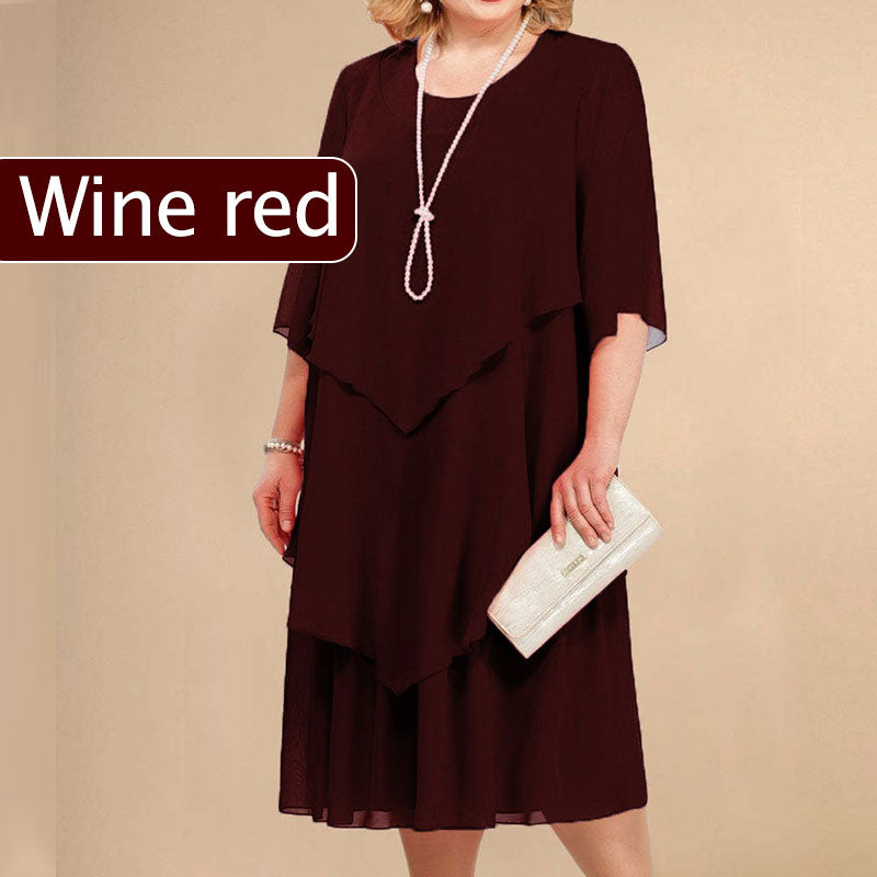 👗50% Rabatt🔥Midikleid im Lagenlook Plus Size