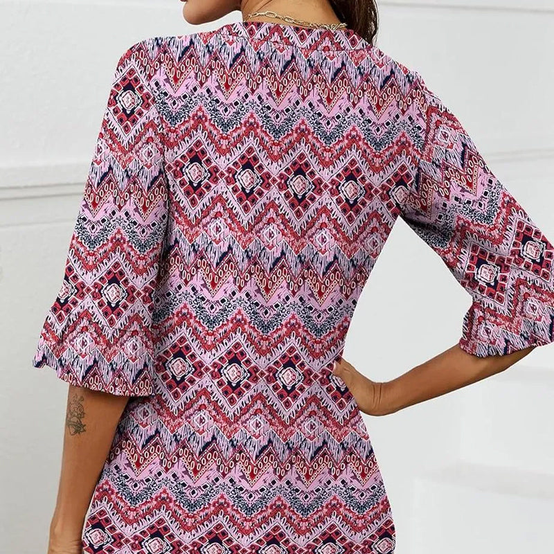 ❤️2025 Neue Products❤️Elegante Oberteile mit Rüschenärmeln und V-Ausschnitt für Damen