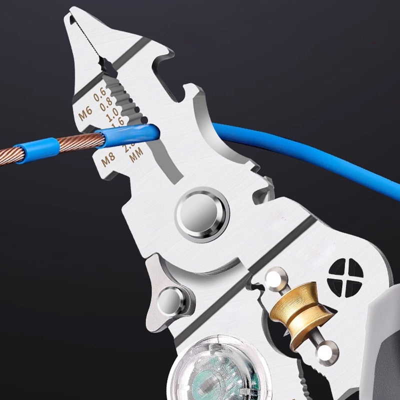 ⏳Zeitlich begrenztes Special⌛10-in-1 Zeitbegrenzte SpezialMultifunktions-Drahtabisolierschere mit elektrischem Test