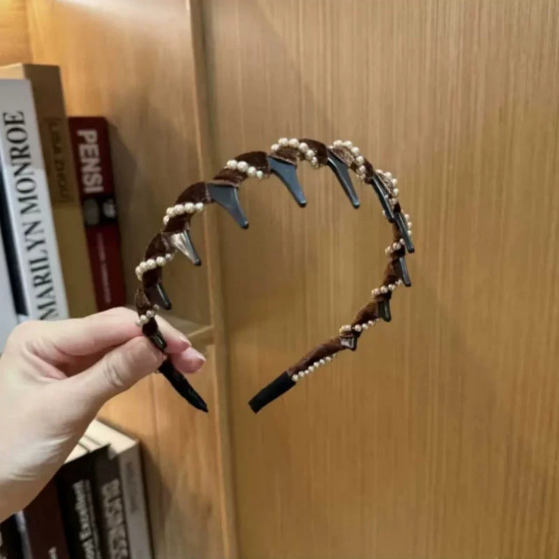 🔥Heißer Verkauf🔥Vintage High Cranium Artificial Pearl Hairband (50% Rabatt)