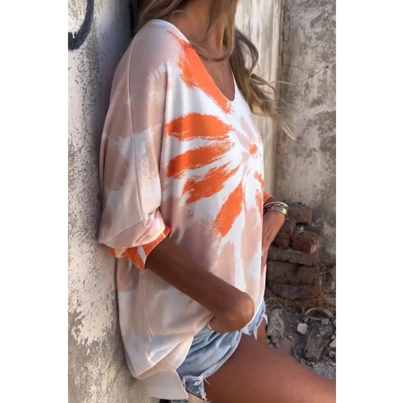 ✨Begrenzte Zeit 50% Rabatt💃 - Batik Pattern Women's Oversized T-Shirt