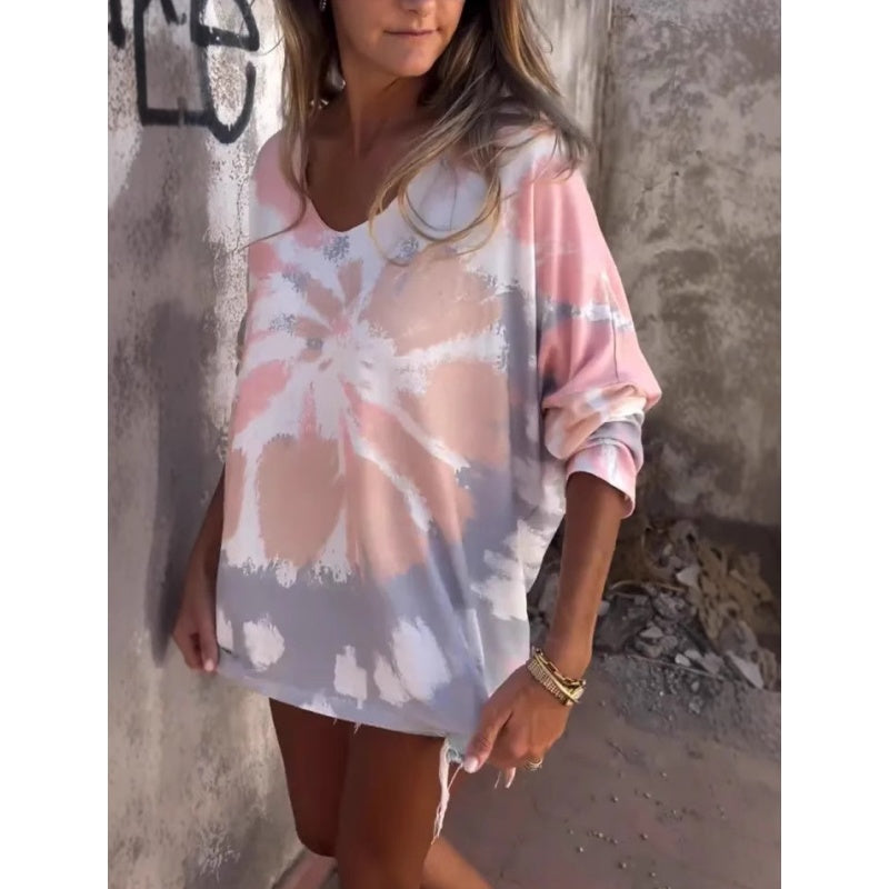 ✨Begrenzte Zeit 50% Rabatt💃 - Batik Pattern Women's Oversized T-Shirt