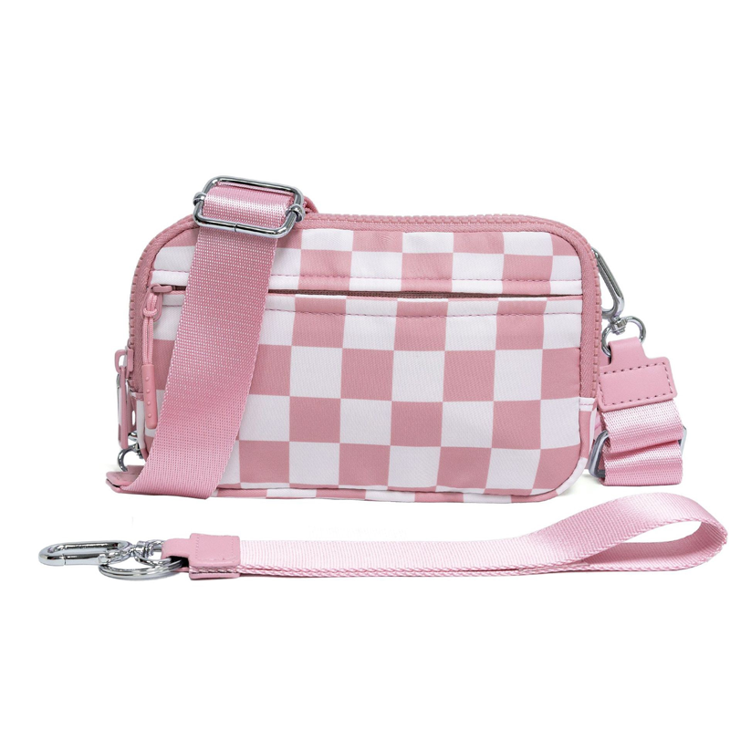 Modische Unisex-Karo-Gürteltasche