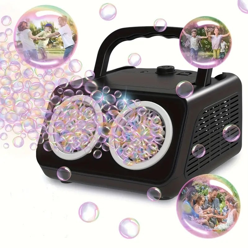 🫧 50% RABATT! ✨ Handgeführte Seifenblasen-Maschine – 26 Löcher, 2000+ Blasen/Min & Magische Lichter für Unvergessliche Partys 🎉