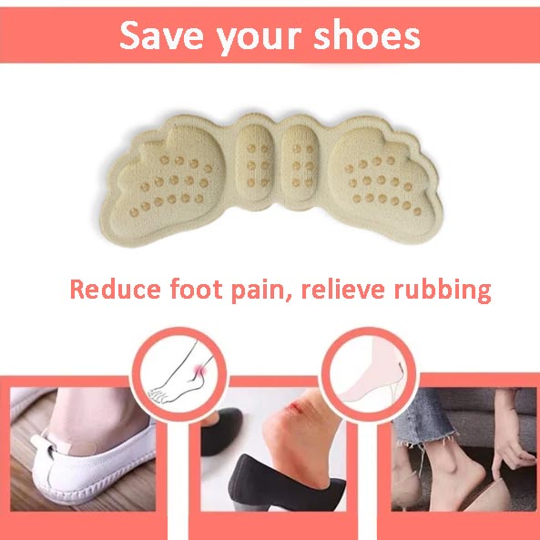 4D Rutschfestes Fersenpolster- selbstklebende Schuheinlagen