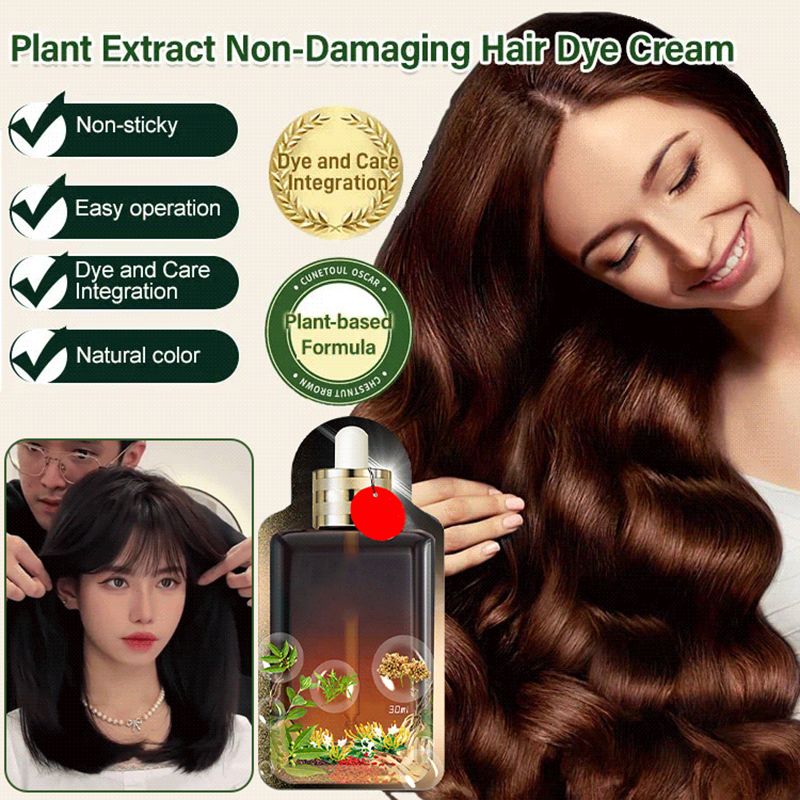 đHaare fĂ€rben zu Hauseđ„Pflanzenextrakt Nicht-schĂ€digende HaarfĂ€rbecreme