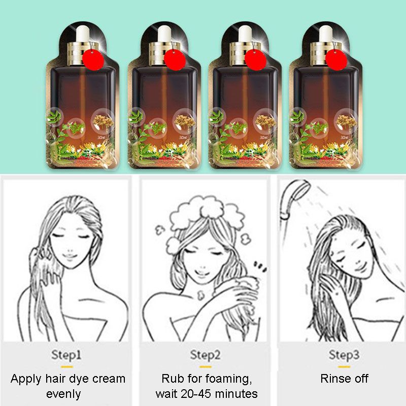 đHaare fĂ€rben zu Hauseđ„Pflanzenextrakt Nicht-schĂ€digende HaarfĂ€rbecreme