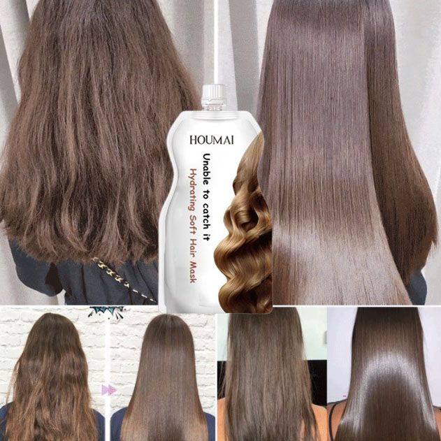 Maske für glattes und glänzendes Haar