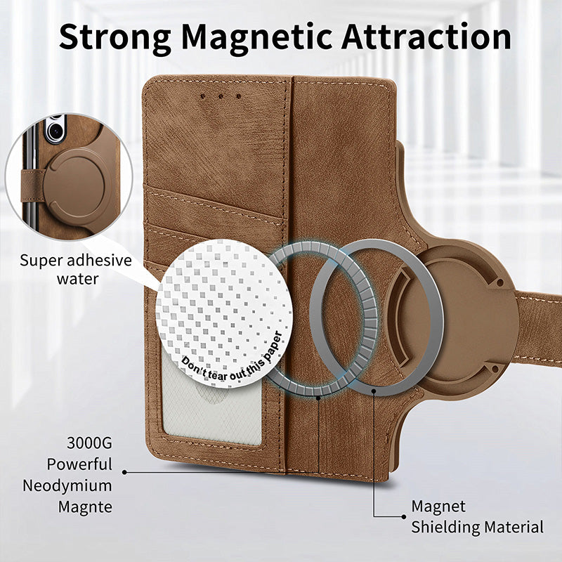 Abnehmbare magnetische Brieftasche Telefonhülle