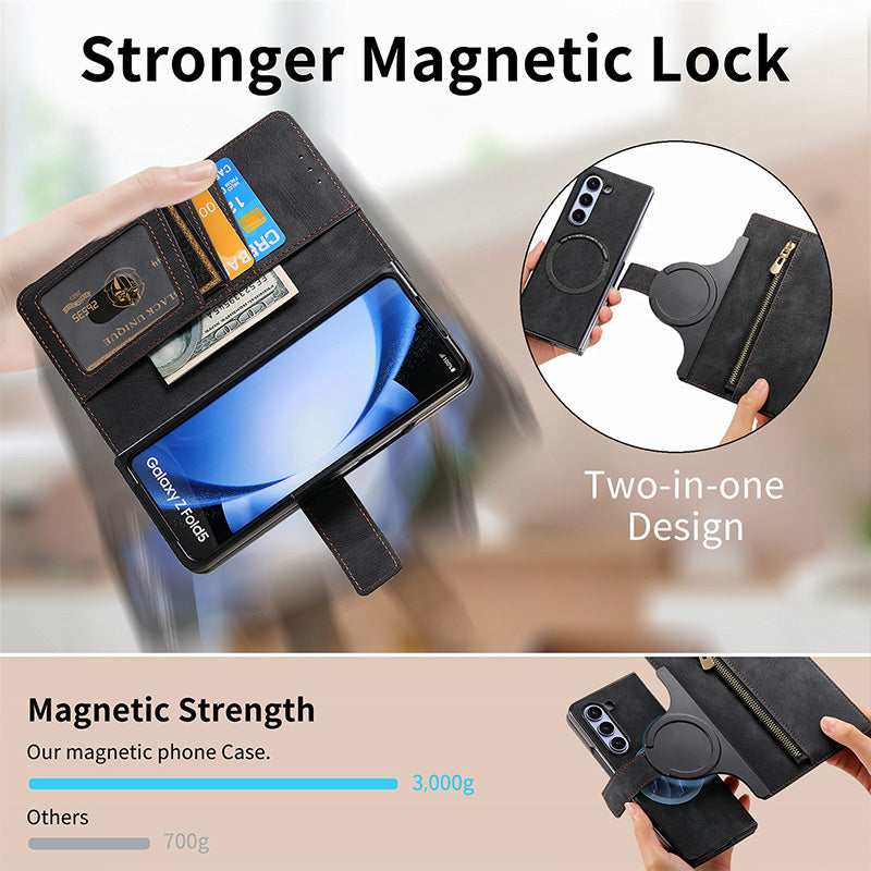 Abnehmbare magnetische Brieftasche Telefonhülle