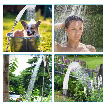 🚿 Frisch bleiben im Freien - 50% OFF - 🔥 Tragbare Campingdusche mit einstellbarem Durchfluss - für eine einfache und bequeme Reinigung im Freien!