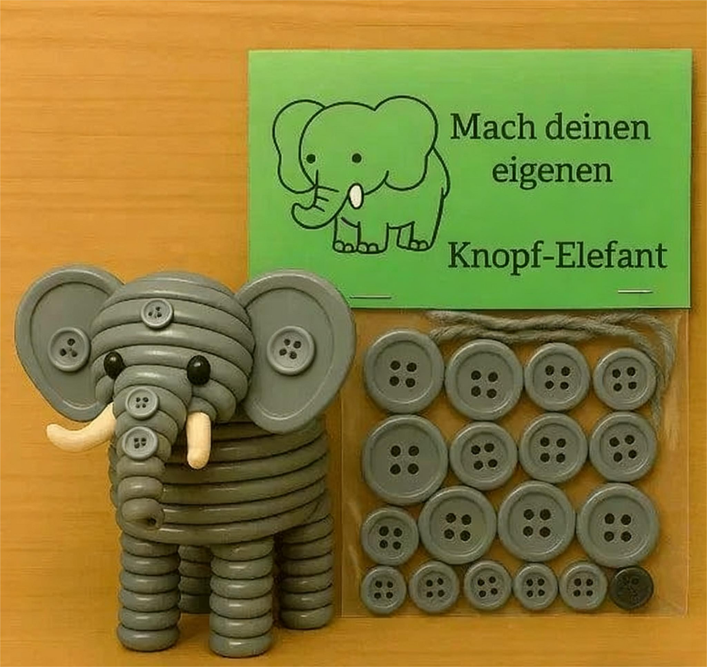 ⏰ Letzter Tag der Aktion: 50 % Rabatt ✨ Tierdekorationen zum Selbermachen mit Knöpfen