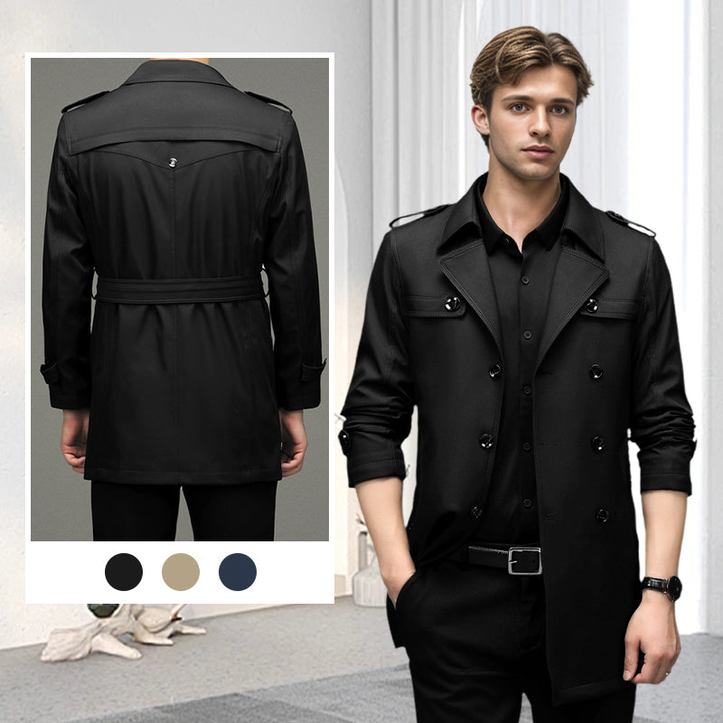 👔🍂Saisonale Sonderangebote – Herren-Windjacke mit doppelter Knopfleiste