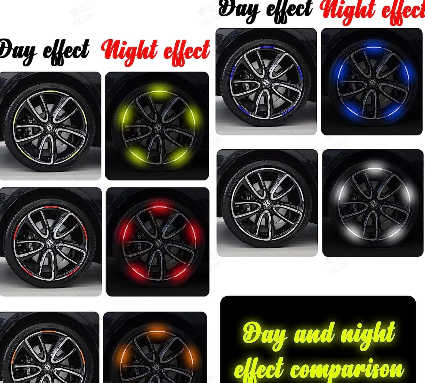 🔥Reflektierende Auto-Felgenaufkleber（Kaufen Sie 2 genug für das Vorderrad Kaufen Sie 4 für das ganze Auto）