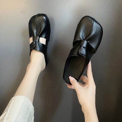 🎊2025 Sommerschlussverkauf👣Flache Pantoletten im Ausgeschnittenes Design