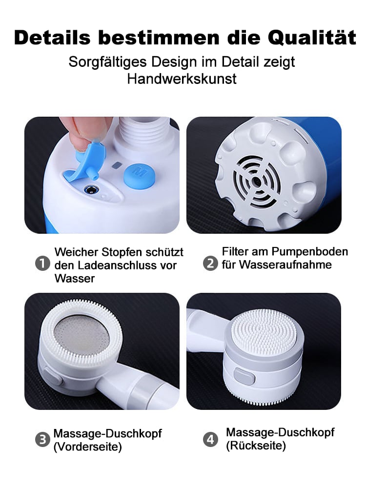 🚿 Frisch bleiben im Freien - 50% OFF - 🔥 Tragbare Campingdusche mit einstellbarem Durchfluss - für eine einfache und bequeme Reinigung im Freien!