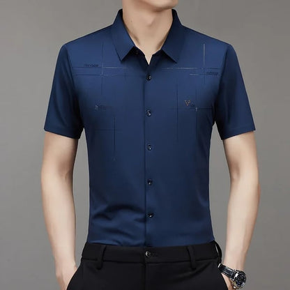 🎁Heißer Verkauf 50% OFF⏳Herren Casual Revers Atmungsaktiv Knitterfrei T-Shirt