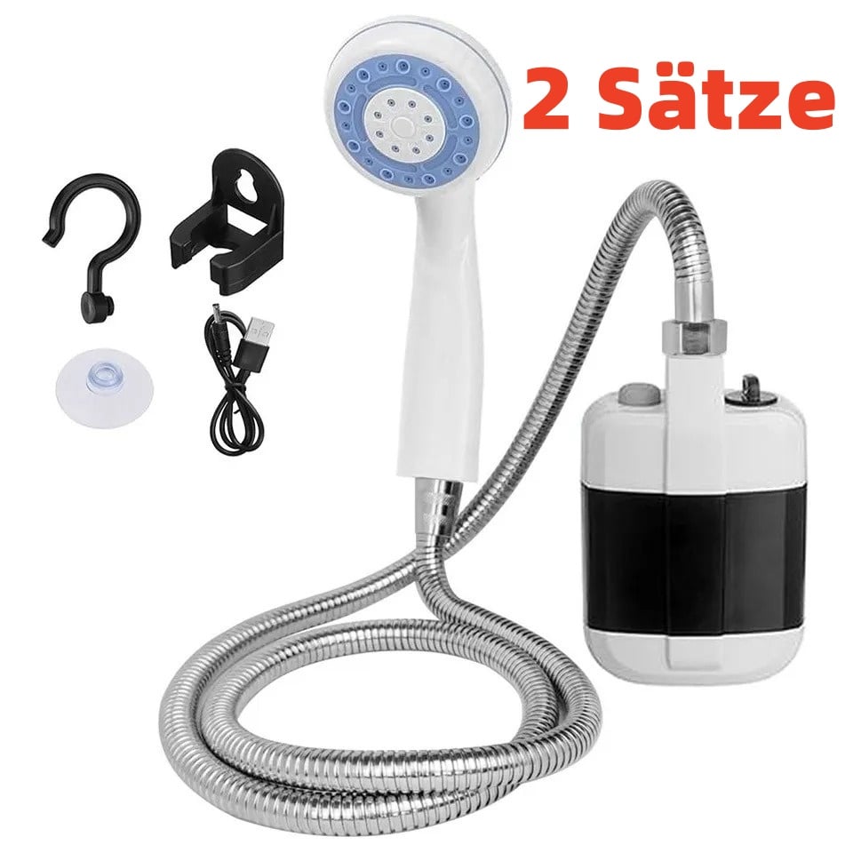 🚿 Frisch bleiben im Freien - 50% OFF - 🔥 Tragbare Campingdusche mit einstellbarem Durchfluss - für eine einfache und bequeme Reinigung im Freien!