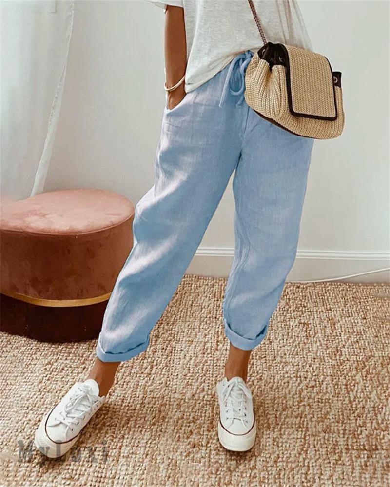 💕Last day promotion -49% OFF💕👗Casual cotton and linen pants for women