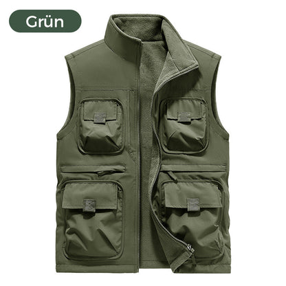 😎✨Gefütterte Wendeweste mit mehreren Taschen für Herren und Damen