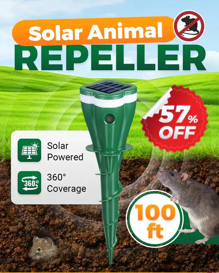⏰ 50 % Rabatt! ☀️💧 Gerät zur Abwehr von Insekten und Mäusen – Solarenergieversorgung! 🐭🚫