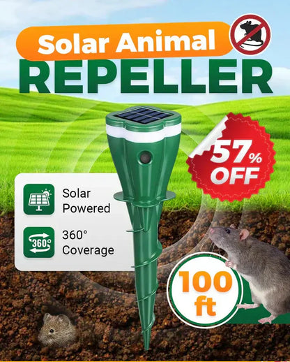 ⏰ 50 % Rabatt! ☀️💧 Gerät zur Abwehr von Insekten und Mäusen – Solarenergieversorgung! 🐭🚫