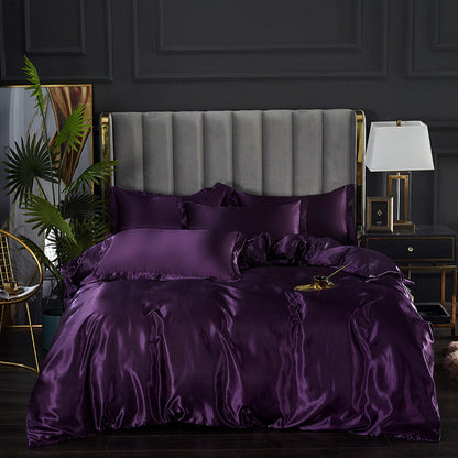 🎁Hot Sale 49% OFF⏳25 Momme Luxury Pure Mulberry Silk Bettwäsche Set von 4