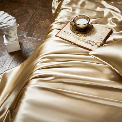 🎁Hot Sale 49% OFF⏳25 Momme Luxury Pure Mulberry Silk Bettwäsche Set von 4