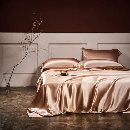 🎁Hot Sale 49% OFF⏳25 Momme Luxury Pure Mulberry Silk Bettwäsche Set von 4